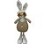 Boneco de Páscoa - Criança em Pé com Orelhas de Coelho - Bege  - 1 unidade - D&A Decor - Rizzo - Imagem 1