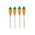Palito Decorativo - Cenouras - 22cm - 6 unidades - Rizzo - Imagem 1