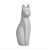 Escultura Gato de Cerâmica - 10x35x9cm - 1 unidade - Rizzo - Imagem 1