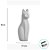 Escultura Gato de Cerâmica - 10x35x9cm - 1 unidade - Rizzo - Imagem 2