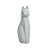 Escultura Gato de Cerâmica - 28x7x9cm - 1 unidade - Rizzo - Imagem 1