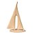 Escultura Barco Abstrato de Poliresina - 19,5x28cm - 1 unidade - Rizzo - Imagem 1