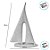 Escultura Barco Abstrato de Poliresina - 19,5x28cm - 1 unidade - Rizzo - Imagem 2