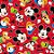 Folha para Ovos de Páscoa Mickey Stickers 69x89cm - 25 unidades - Cromus - Rizzo - Imagem 1
