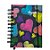 Agenda Permanente Preto com Corações Coloridos - 160 Folhas - 13x15,1cm - 1 unidade - Rizzo - Imagem 1