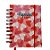 Agenda Permanente Rosa com Corações - 160 Folhas - 13x15,1cm - 1 unidade - Rizzo - Imagem 1