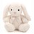 Coelho de Pelúcia Branco com Laço Rosa - 25cm - 1 unidade - Cromus - Rizzo - Imagem 1