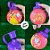 Garrafa Squeeze Bola Princesa Bela - Roxa - 250ml  - 1 unidade - Rizzo - Imagem 2
