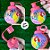 Garrafa Squeeze Bola Princesas - Rosa - 250ml  - 1 unidade - Rizzo - Imagem 2