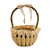 Enfeite Decorativa de Páscoa - Cesta com Cenouras - 32cm - 1 unidade - Cromus - Rizzo - Imagem 1