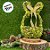 Enfeite Decorativo de Páscoa - Cesta Rústico Orelha de Coelho Folhas Verde - 32cm - 1 unidade - Cromus - Rizzo - Imagem 3