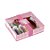 Caixa Kit Confeiteiro Contos Páscoa Rosa - Meio Ovo De 100g - 19,5x17x5cm - 1 unidade - Cromus - Rizzo - Imagem 1