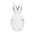 Ovo de Vidro Transparente com Orelha de Coelho - 11cm - 1 unidade - Cromus - Rizzo - Imagem 1