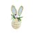 Enfeite Decorativo de Páscoa - Coelho de Palha 21cm - 1 unidade - Cromus - Rizzo - Imagem 4