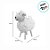 Enfeite Decorativo - Ovelha Marrom - 12cm - 1 unidade - Cromus - Rizzo - Imagem 4