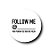 Adesivo De Carnaval "Follow Me" - Ref 2333 - Hot Samping - 4cm - 25 unidades - Stickr - Rizzo - Imagem 1