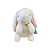 Coelho de Pelúcia Sentado com Sino - Branco - 22cm - 1 unidade - Rizzo - Imagem 5