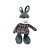 Coelho de Pelúcia Cinza com Roupa Xadrez para Pendurar - 29cm - 1 unidade - Rizzo - Imagem 5