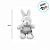 Coelho de Pelúcia Branco com Moletom e Touca - 30cm - 1 unidade - Rizzo - Imagem 4
