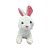 Coelho de Pelúcia Branco Sentado - 26cm - 1 unidade - Rizzo - Imagem 5