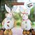 Enfeite Decorativo De Páscoa - Casal De Coelhos - 46cm - 1 unidade - Rizzo - Rizzo - Imagem 3