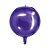 Balão de Festa Metalizado 14" 36cm - Redondo 4D Roxo - 1 unidade - Silver Festas - Rizzo - Imagem 1