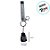 Chaveiro Good Luck Capivara Mochila de Tartaruga - 4cm - 1 unidade - Rizzo - Imagem 3