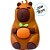 Chaveiro Good Luck Capivara Segurando Laranja - 4,5cm - 1 unidade - Rizzo - Imagem 2