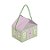 Caixa Casinha Para Docinhos - Quinn Verde e Lilas - 12x9,5x5cm - 10 unidades - Cromus - Rizzo - Imagem 1