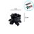 Forminha para Doces Finos - Rainha Cor Preto - 30 unidades - Decora Doces - Rizzo - Imagem 4