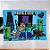 Painel Decorativo 4 Laminas - Minecraft - 90x128cm - 1 unidade - FestColor - Rizzo - Imagem 1