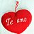 Chaveiro Almofada De Coração - Te Amo - 13,5x18cm - 1 unidade - Rizzo - Imagem 1