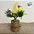 Enfeite Decorativo de Páscoa - Mini Árvore com Ovos Amarelos - 15cm - 1 unidade - Rizzo - Imagem 1