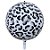 Balão de Festa Microfoil 22'' 55cm - Manchas Preto e Branco - 1 unidade - Rizzo - Imagem 4