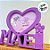 Porta Retrato Roxo Com Moldura de Coração - Mãe Amor Mais Lindo que Existe - 18x21cm - 1 unidade - Rizzo - Imagem 2