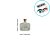 Frasco para Perfumaria de Vidro Retangular - Dublin Transparente com Rolha Dourada - 200ml - 1 unidade - Rizzo - Imagem 4
