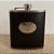 Cantil Inox com Couro Marrom Escuro 2 de Bolso para Whisky - Modelo 2 - 175ml - 1 unidade - Rizzo - Imagem 1