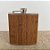 Cantil Inox com Couro Claro de Bolso para Whisky - Modelo 3 - 175ml - 1 unidade - Rizzo - Imagem 1