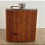 Cantil Inox com Couro Claro de Bolso para Whisky - Modelo 2 - 175ml - 1 unidade - Rizzo - Imagem 1