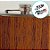 Cantil Inox com Couro Claro de Bolso para Whisky - Modelo 2 - 175ml - 1 unidade - Rizzo - Imagem 2