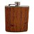 Cantil Inox com Couro Claro de Bolso para Whisky - Modelo 2 - 175ml - 1 unidade - Rizzo - Imagem 5