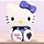 Boneca Frutinhas Hello Kitty de Vinil - Uva - 11cm - 1 unidade - Rizzo - Imagem 1