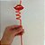 Canudo Espiral Rigido Vermelho - Boca - 27cm - 4 unidades - Rizzo - Imagem 3