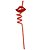 Canudo Espiral Rigido Vermelho - Boca - 27cm - 4 unidades - Rizzo - Imagem 5