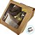 Caixa Com Visor Quadrada - Kraft - 8x8x4cm - 20 unidades - Rizzo - Imagem 2