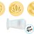 Kit Carimbos - Flores - 2cm - 1 unidade - Bluestar - Rizzo - Imagem 2
