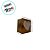 Caixa Para Doce Com Visor De Coração - 5,5x5x3cm - Bronze Texturizada - 10 unidades - Assk - Rizzo - Imagem 4