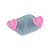Molde de Silicone Dois Corações - Ref. 383 - 1 unidade - Flexarte - Rizzo - Imagem 1