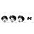 Kit Mini Stencils Milena - 7,5x9,5cm - 4 unidades - BlueStar - Rizzo - Imagem 1