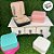 Mini Porta Joias Portátil - Rosa Claro - 1 unidade - Rizzo - Imagem 4